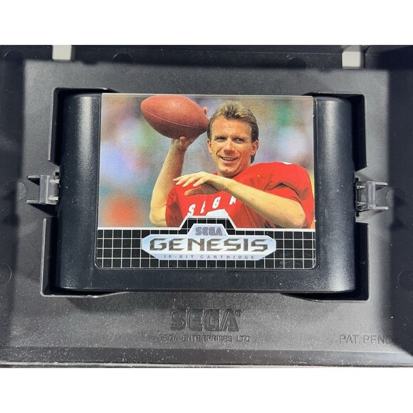 Joe Montana Football 1990 Sega Genesis Complete with Case and Manual Tested - Picture 5 of 9